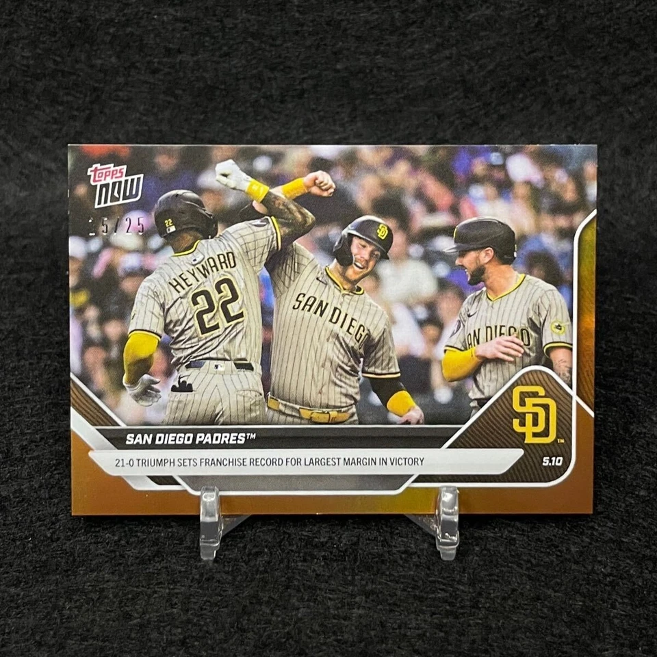 Tarjeta coleccionable San Diego Padres 2025 MLB 164 2025510 Big W naranja... - Imagen 1 de 2