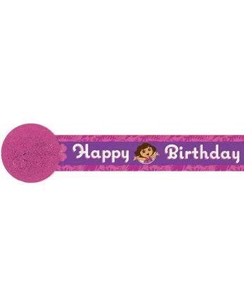 Dora the Explorer Flower Adventure Party Supplies Crepe Steamer 30ft - Image 1 of 4