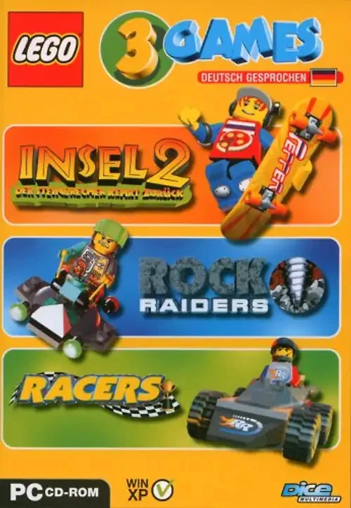 LEGO 3er Pack : Lego Racers, Lego Rock Raiders, Lego Insel 2 - Bild 1 von 1