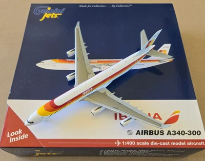 1:400 Airbus A340-300 Iberia Airlines EC-GUP Gemini Jets GJIBE1630 - Image 1 of 4