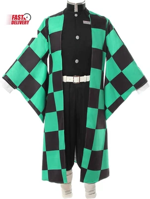 Zentisu Tanjiro Cosplay Adulto Giyuu Tomioka Conjunto Shinobu Anime Halloween Disfraz Foto 1 de 4