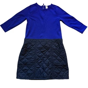 Crewcuts Mädchen Kleid Gr. 12 blau marine gesteppt Langarm Reißverschluss Freizeit klassisch - Bild 1 von 5