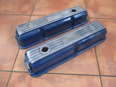VINTAGE ANSEN BIG BLOCK FORD VALVE COVERS RACE CAR HOT RAT ROD GASSER CUSTOM - Image 1 of 4