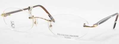 FRANCOIS PINTON PARIS P70 Zaste 020 ORO GAFAS SIN MONTURA 48-19-136mm Francia Foto 1 de 4