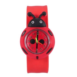 Kind Mädchen Marienkäfer entzückende Cartoon Silikon Uhr-Farbe: rot N3J64730 - Bild 1 von 4