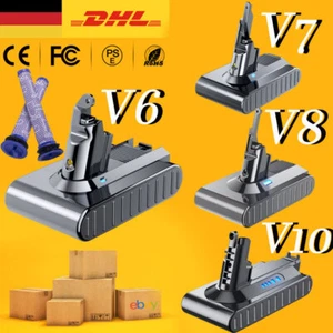 9500 mAh per batteria Dyson V6 V7 V8 V10 SV10 Animal Absolute aspirapolvere 6 Ah/filtro - Foto 1 di 39