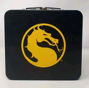 Mortal Kombat II MK Scorpion Black/Yellow Metal Tin Lunchbox (ONLY) - Picture 1 of 6