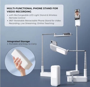 Support Photographie Smartphone Multifonction Pliable Boîte Rechargeable Télécommande - Photo 1 sur 6