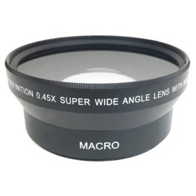 0.45x Wide Angle Lens with Macro for Canon Nikon Sony Fuji Camera lens 43-67mm - Image 1 of 4