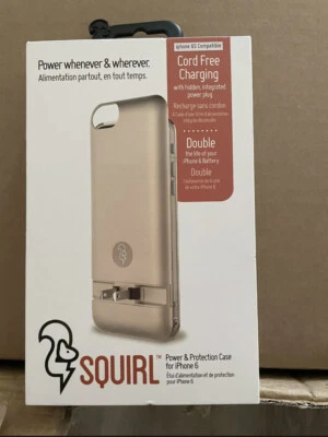 Squirl 外置电池 硬外壳 2300mAh 适用于 Apple iPhone 6 and 6s 4.7 金色 — 第 1/3 张图片