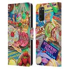 AIMEE STEWART COLOURFUL SWEETS LEATHER BOOK WALLET CASE FOR SAMSUNG PHONES 1