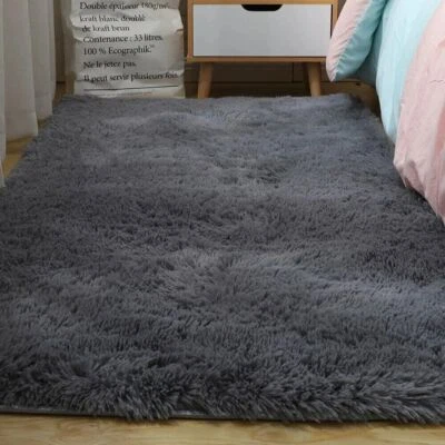 Soft Mat Thick Carpet Living Room Plush Bed Room Fluffy Floor Home Decor Rug - Image 1 of 4