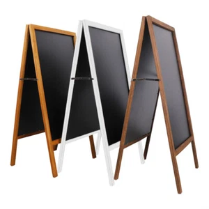 100x50cm Jumbo Chalkboard A Frame Blackboard with Wiping Cloth for Business Sign - Picture 1 of 15