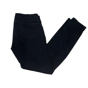 Eileen Fisher Black Skinny Leg Denim Jeans Casual Capsule Wardrobe Sz 10 - Picture 1 of 6