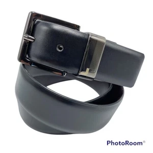 J. Ferrar Men's 34 Reversible Black & Brown 11J08X006 Belt - Picture 1 of 7
