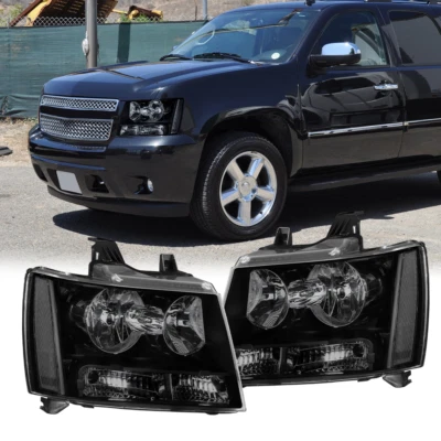Faros de humo 2 piezas para Chevy Tahoe Avalanche Suburban 1500 2500 2007-14 nuevos Foto 1 de 4