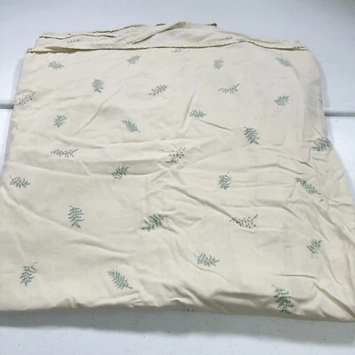 lençol plano croscill folhas king bege 100% algodão moderno tradicional - Imagem 1 de 4