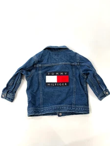 Tommy Hilfiger Toddler 18-24 Months Denim Jean Jacket Snap Front Unisex - Picture 1 of 9