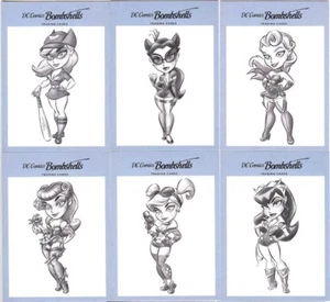 Cryptozoic DC Comics Bombshells Trading Cards Bombshells Sketches Set Of 6 Cards - Picture 1 of 1