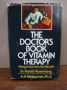 THE DOCTOR'S BOOK OF VITAMIN THERAPY BY DR.HAROLD ROSENBERG, 1974, H28 - Foto 1 di 8