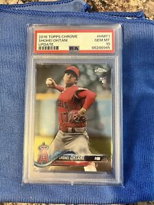 2018 Topps Chrome RED JERSEY PITCHING Shohei Ohtani Rookie PSA 10 Gem Mint RC