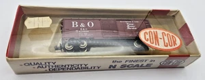 Vintage Con-Cor N Scale No.1001 B & O Baltimore & Ohio 40' Standard Steel Boxcar - Picture 1 of 7