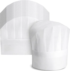 24 Pack Chef Hats for Kids, Adults - Bulk Adjustable Disposable Bakery Hats for - Picture 1 of 9