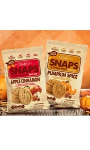 (2) Stauffers Snaps Pumpkin Spice & Apple Cinnamon Cookies BB 3/30/25 - Picture 1 of 3