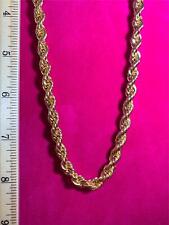 36 Thick Gold Chain Necklace Run DMC Hip Hop Rapper Pimp Rope Old School  Bling