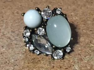 ANELLO AVON COLOR CLUSTER OTTONE BRUNITO STRASS MISURA 11 / ERRATEWAY052 - Foto 1 di 13