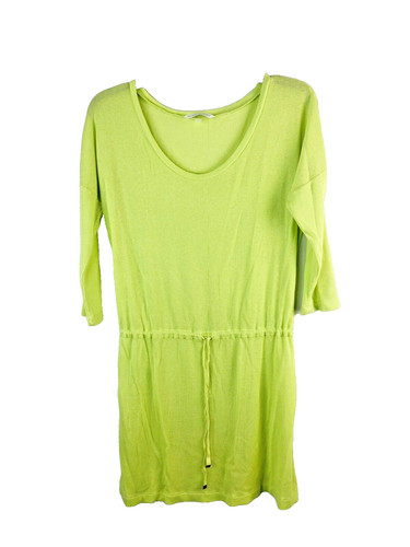 UNDERCOVER Victoria Secret Womens Size Large Drawstring Waist Waffle Knit Dress Long Sleeve