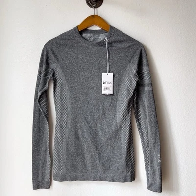 Camisa Top FIGS Salta Performance Underscrub Mujer XS Gris Manga Larga TOTALMENTE NUEVA Foto 1 de 4