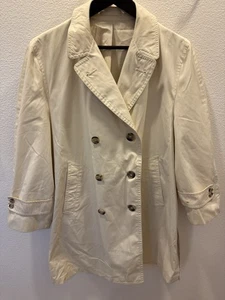 Vintage London Fog Maincoat 38 kurz beige Trench Regenmantel Kloster Tuch USA - Bild 1 von 17