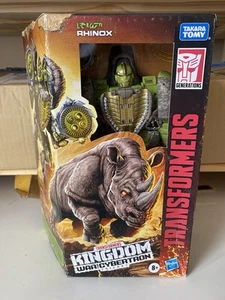 Transformers - War For Cybertron Kingdom - RHINOX - new/sealed/non-mint box - Picture 1 of 2