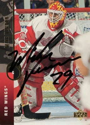 1994-95 Upper Deck - #141 Mike Vernon IPAUTOGRAPH - Image 1 of 2