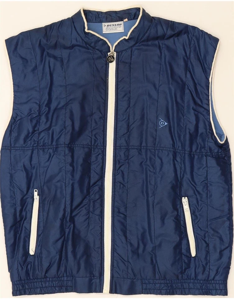 Chaleco acolchado Dunlop para hombre IT 50 grande azul marino nailon BZ02 Foto 1 de 3