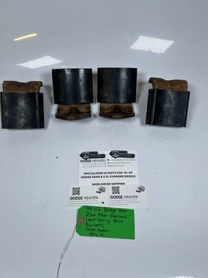 Suportes de mola de folha sobrecarga fabricante de equipamento original 1994-2002 Dodge Ram 2500 3500 QTD 4 - Imagem 1 de 4