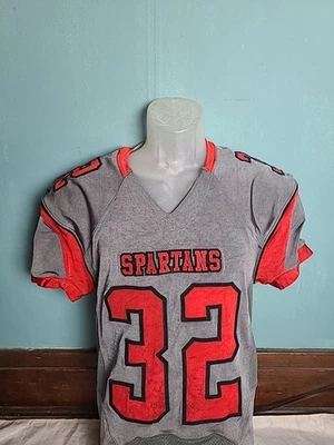 Camiseta de fútbol Riddell vintage High-School College #32 Spartans para hombre mediana M  Foto 1 de 4