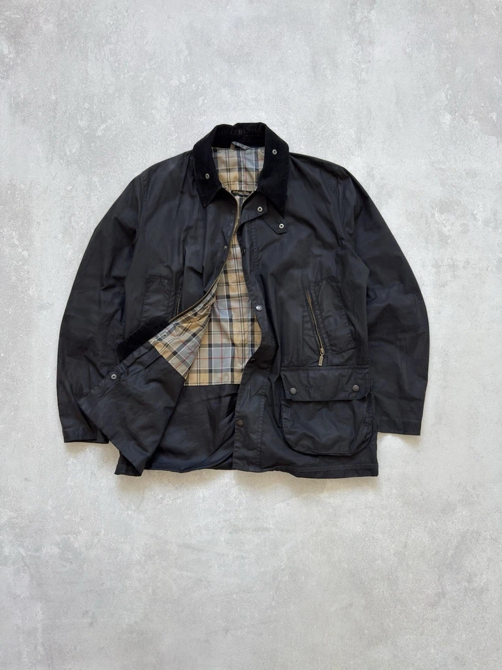 Chaqueta de Bolsillo Beaufort Encerada Barbour Bedale De Colección Informal Impermeable Inglaterra Foto 1 de 4