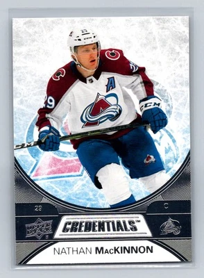 2021-22 Upper Deck Credentials #4 Nathan MacKinnon Colorado Avalanche - Image 1 of 2