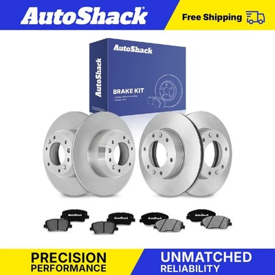 Front Rear Brake Rotors Ceramic Pads for Hyundai Entourage Kia Sedona 3.8L Foto 1 de 4