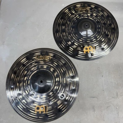 Meinl Cymbals Classics Custom Dark Hi-Hat Cymbals 14" Germany Roland Top Bottom - Image 1 of 4