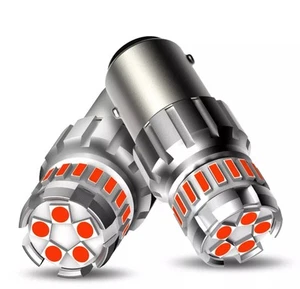 AUXITO Super 1157 Bright Brake LED Tail Stop Light Bulbs Parking Pure Lamp Red - Picture 1 of 16