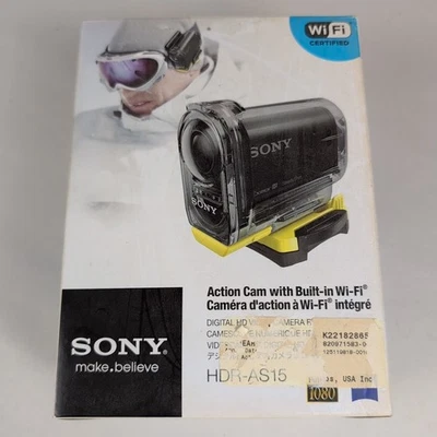 Sony Action Cam HDR-AS15 Built In Wi-Fi Open Box - Image 1 of 4