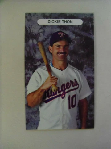 1992-93-TEXAS RANGERS-Dickie Thon POSTCARD Cover