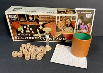 Vintage Scrabble Sentence Cube Game in Original Box Instructions 1971 Complete - Image 1 of 4