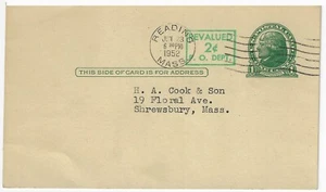 US Postal History Scott #UX39 Card WITH PUBLICITY ON GREENHOUSE SUPPLIES - Picture 1 of 2