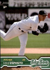 2006 Colorado Springs Sky Sox Multi-Ad #10 Mike Esposito Higley Arizona AZ Card