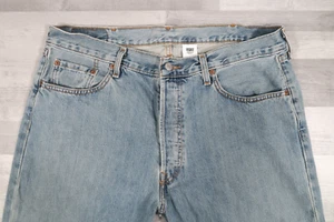 Jeans azules vintage Levi's 501 regular rectos lavados a la piedra para hombre W36 L30 - Imagen 1 de 17