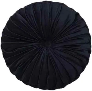 Round Throw Pillow Velvet Home Decoration Pleated round Pillow Cushion for Couch - Picture 1 of 3